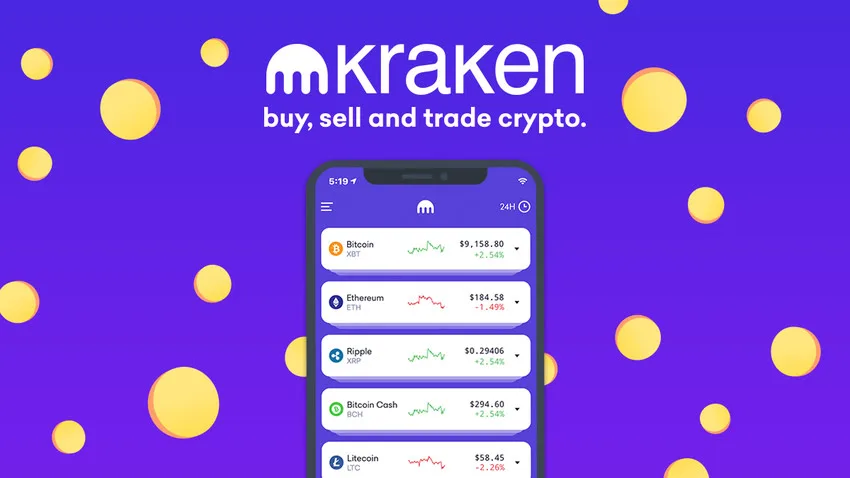 Interface de negociação Kraken